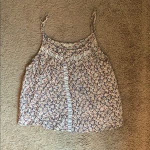 Floral Pattern Flowy Camisole
